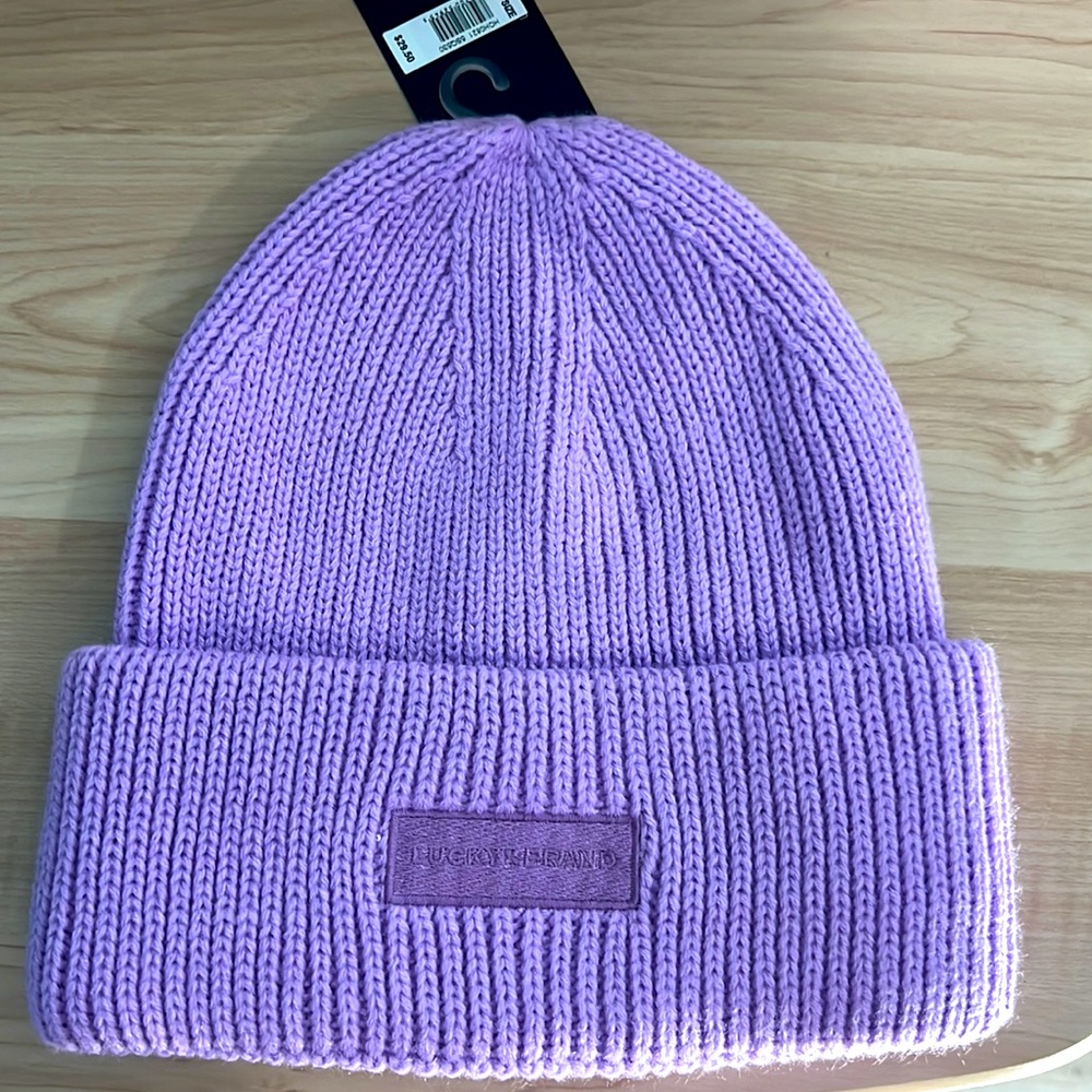 Lucky Brand Neon Lilac Beanie